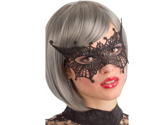 Maska karnawałowa koronkowa Nietoperz - 1 szt.