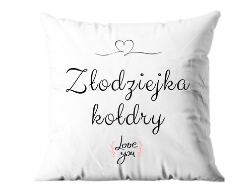 Poszewka na poduszkę Złodziejka kołdry - 1 szt.