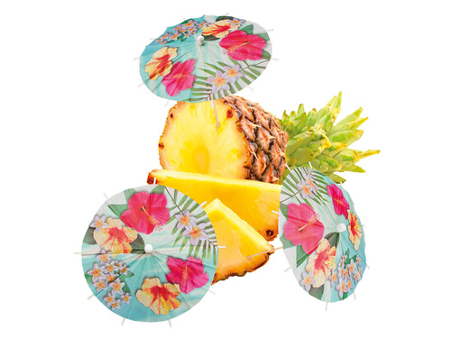 Parasolki papierowe do drinków Paradise - 18 cm - 6 szt.