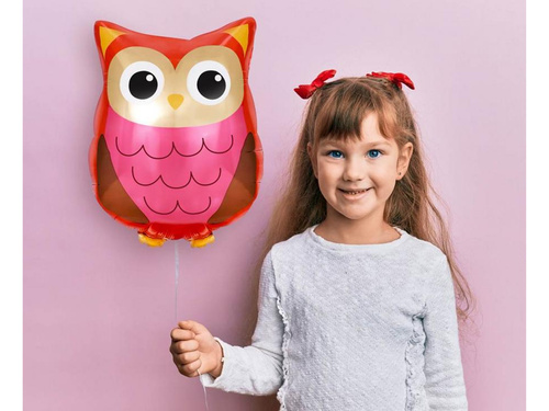 Balon foliowy Sówka - 40x35 cm - 1 szt.