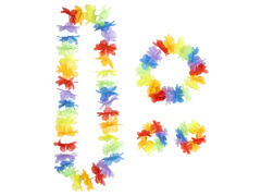 Zestaw - komplet hawajski kolorowy - 4 częściowy