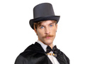Kapelusz cylinder czarny - 1 szt.