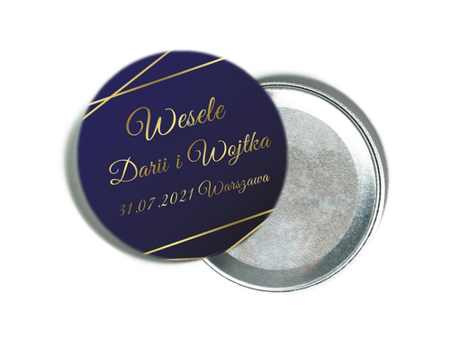 Personalizowane podziękowanie z magnesem na Wesele - 12 szt.