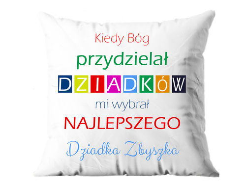 Poszewka personalizowana na dzień dziadka - 1 szt.