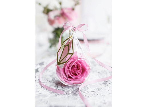 Tasiemka satynowa, jasnoróżowa, 6 mm / 25 m, 1 szt.