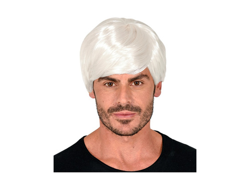 Biała peruka dla mężczyzn