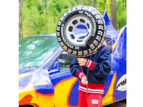 Balon foliowy Racing Car Koło - 68x75 cm - 1 szt.