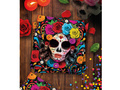 Serwetki Meksykańska Czaszka na Halloween - 33 cm - 12 szt.