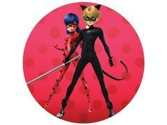 Dekoracyjny opłatek tortowy Miraculum - 20 cm