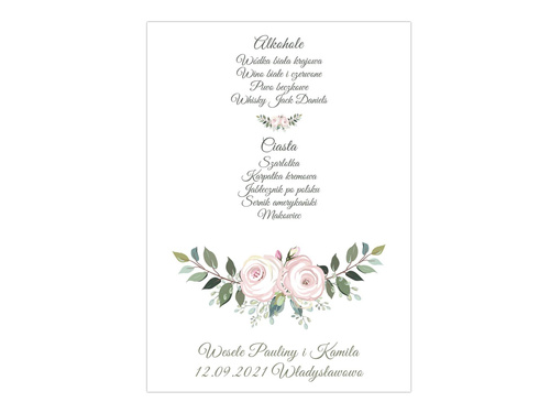 Weselne menu - 4 szt.