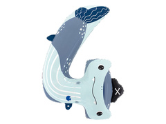 Balon foliowy cyfra 4 Rekin - 62x88 cm - 1 szt.