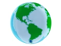 Balon foliowy Planeta Ziemia - 38 cm - 1 szt.
