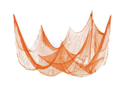 Pomarańczowa siatka na Halloween - 210 x 300 cm - 1 szt.