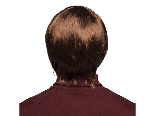 Brązowa męska peruka - 1 szt.