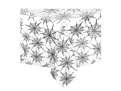 Obrus foliowy Pajęczyny biały - 137 x 274 cm - 1 szt.