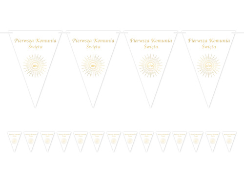 Baner flagi na Komunię Świętą - 5 m