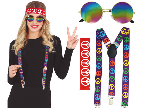 Zestaw akcesoriów w stylu hippie - 3 szt.