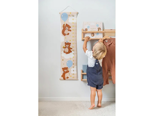 Miarka wzrostu na ścianę Miś - 24 x 100 cm - 1 szt.