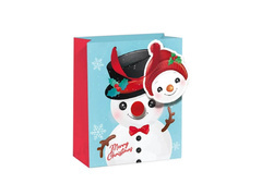 Torebka prezentowa Bałwanek duża - 1 szt.