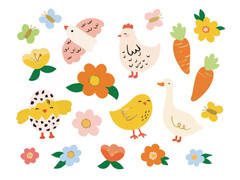 Tatuaże zmywalne na Wielkanoc - 20 szt.