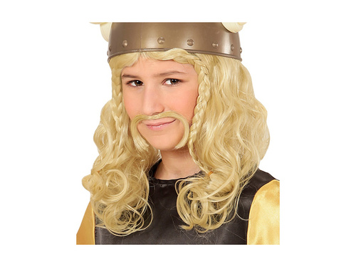 Peruka Wiking z wąsami