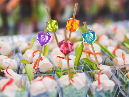 Pikery koktajlowe z kryształkami - 24 szt.