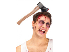 Siekiera w głowie na Halloween - 1 szt.