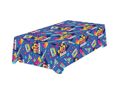 Obrus papierowy 90's Forever - 137 x 274 cm - 1 szt.