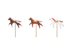 Świeczki pikery Koniki - 3 szt.