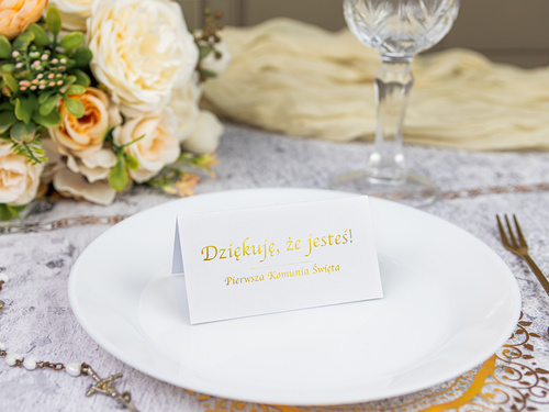 Winietki składane na I Komunię Świętą - 10 szt.