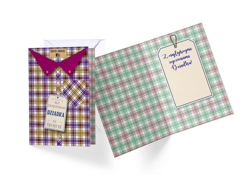 Kartka z kopertą na Dzień Dziadka - 1 szt.