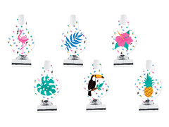 Gwizdki trąbki rozwijane Aloha Party - 6 szt