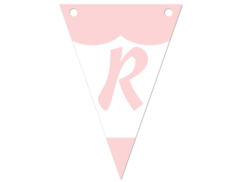 Baner flagi personalizowany na roczek dziewczynki - 5 m