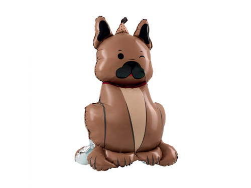 Balon foliowy stojący Pies Buldog- 60x98 cm - 1 szt.