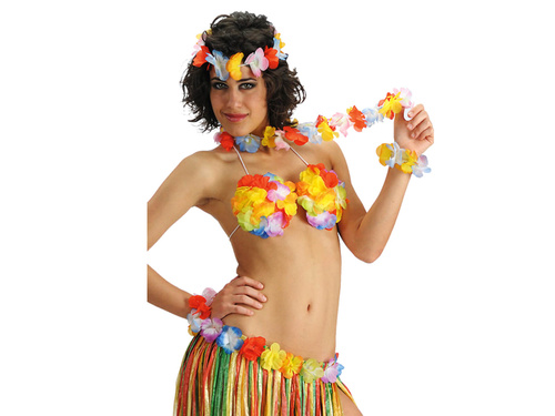 Bransoletki hawajskie wielokolorowe - 2 szt.