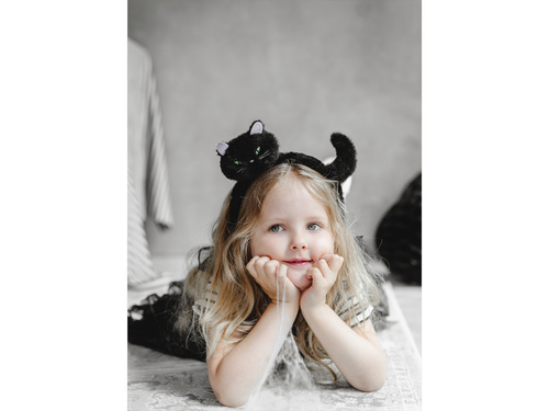 Opaska Czarny Kot - 23.5x18cm - 1 szt.