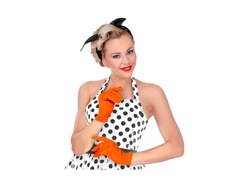 Rękawiczki pomarańczowe krótkie