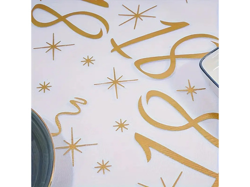 Dekoracja bieżnik na stół z nadrukiem na 18 urodziny - 28 cm x 5 m - 1 szt.