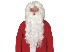 Peruka i broda Święty Mikołaj - 1 kpl