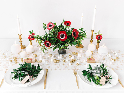 Świeca "Kula" (FI 60) matowa, biała - 1 szt.