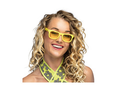 Okulary imprezowe Dance neonowe żółte