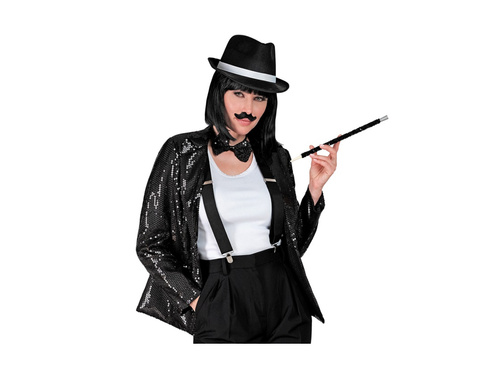 Imprezowa marynarka Party Fashion - czarna cekinowa