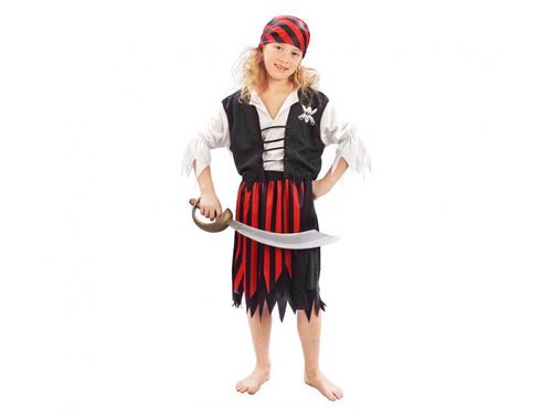 Kostium Pasiasta Piratka - 1 szt.