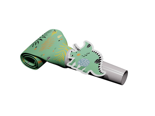 Gwizdki rozwijane Dinozaury - 6 szt.