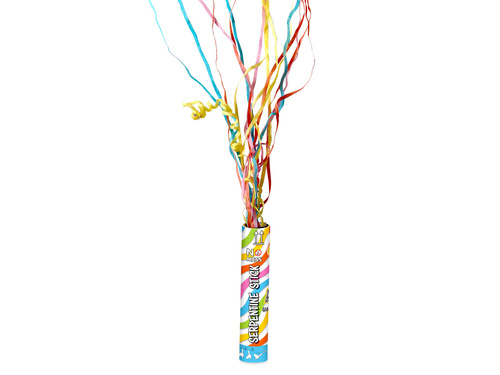 Tuba strzelająca - kolorowe serpentyny - 20 cm - 1 szt.