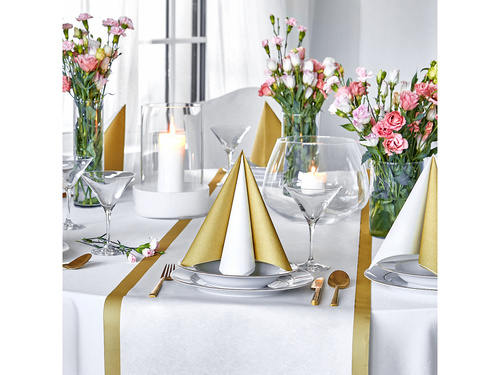 Dekoracja bieżnik na stół złoty - 40 cm x 5 m - 1 szt.
