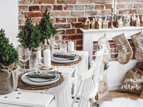 Obrączki na serwetki Renifery - 6 szt.