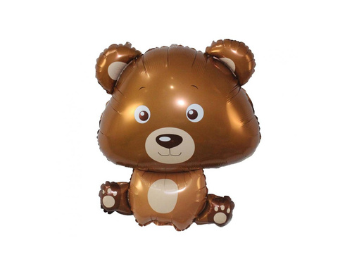 Balon foliowy Niedźwiadek - 60x55 cm - 1 szt.