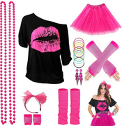 Zestaw Disco lata 80-te - 23 elementy