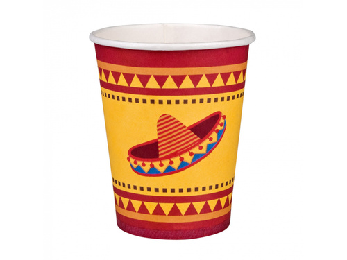 Kubeczki papierowe Meksyk - 210 ml - 10 szt.